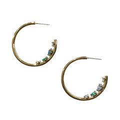 Kerry Back Studded Hoops