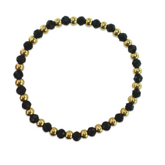 Polly Gem Gold Beaded Bracelet