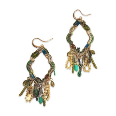 Krista Crystal Tassel Statement Earrings