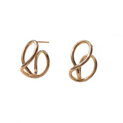Gold Filled Twisted Metal Hoops