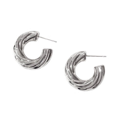 Stainless Steel Open Twist Hoops
