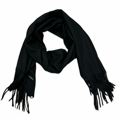 Noellery Cozy Plain Fringed Scarf