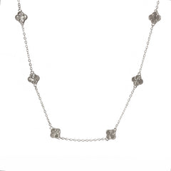 Gold Filled Mini Ridged 6 Flowers Necklace