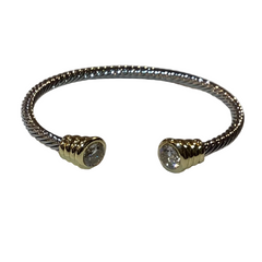 Dyana Round CZ Bangle Bracelet