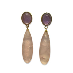 Nicolette Gemstone Teardrop Earrings