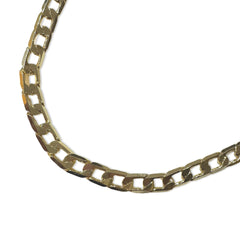 Joellery Gold Filled 20” Flat Thick Cuban Chain Necklace