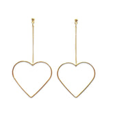 Heart Drop Earrings