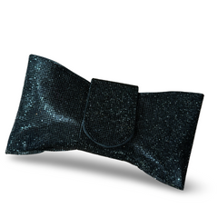 Mona Glitter Bow Clutch