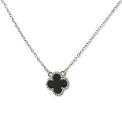 Flora Gemstone Bezel Mini Pendant Necklace