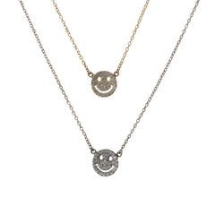 Smiley Face Sparkle Necklace