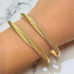 Gold Filled Dyana Twist Tip Cuff