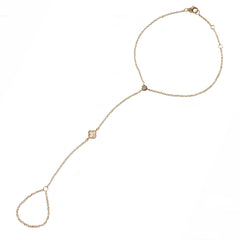 Flora Mother of Pearl Bezel Hand Chain