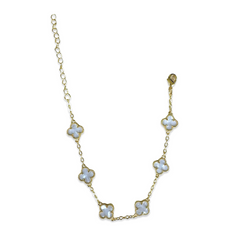 Gold Filled Mini Gemstone Flora Station Bracelet