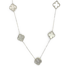 Flora Mother of Pearl 5 Station Necklace