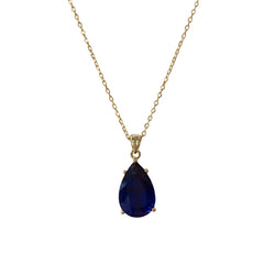 Teardrop Birthstone Necklace