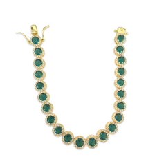May Round Emerald 7” Tennis Bracelet