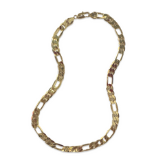 Azira Gold Filled 8mm 16” Flat Figaro Necklace