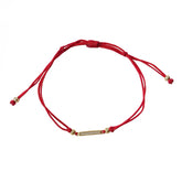 Barbara Sparkle Bar Red Thread Bracelet