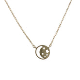 Starley Moon Round Necklace