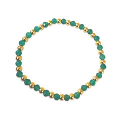 Polly Gem Gold Beaded Bracelet