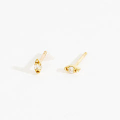 Ada Tiny Marquise Stud Earrings