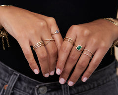 Angela Grey Labradorite Diamond Ring