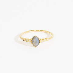 Angela Grey Labradorite Diamond Ring