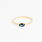 Anna Oval Sapphire Diamond Ring