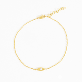 Nina Evil Eye Petite Diamond Bezel Bracelet