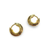 Gold Filled Thick Disc Huggies