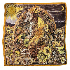 Spring Yellow Leopard Scarf