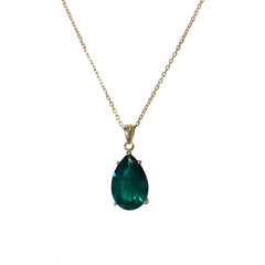 Teardrop Birthstone Necklace