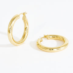 Bailey 4mm Thick Clasp Hoops