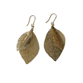 Filigree Leaf Drop Earrings