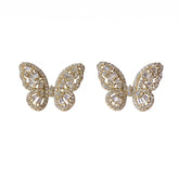 Sweet Baguette Butterfly Earrings
