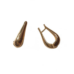 Gold Filled Teardrop Huggies