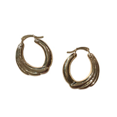 Gold Filled Winged Clasp Hoops