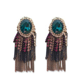 Wanda Gem Chandelier Statement Earrings