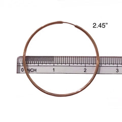 Stainless Steel ROSE GOLD Hoops