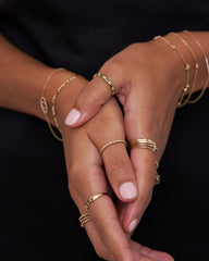 Caitlin Emerald Baguette Bezel Pattern Diamond Eternity Ring