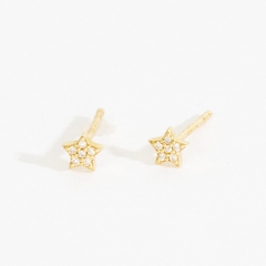 Cathy Tiny Pave Star Stud Earrings