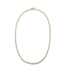 Amy Brass Tennis Necklace
