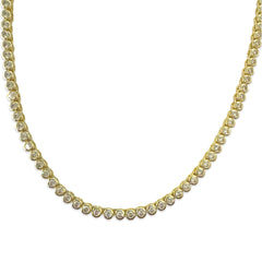 Amy Circle Bezel Tennis Necklace
