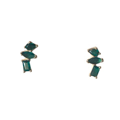 Noellery Emerald Cluster Studs