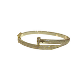 Sparkle Nail Bangle Bracelet