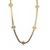 Gold Filled Herringbone Flora Necklace