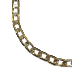 Joellery Gold Filled 20” Flat Thick Cuban Chain Necklace