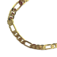 Azira Gold Filled 8mm 16” Flat Figaro Necklace