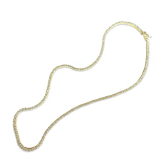 Amy Brass Tennis Necklace