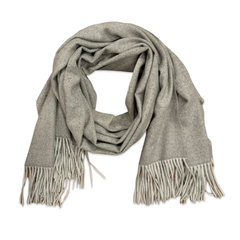 Noellery Cozy Plain Fringed Scarf